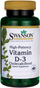Swanson Witamina D-3 1000 IU 30 kaps.