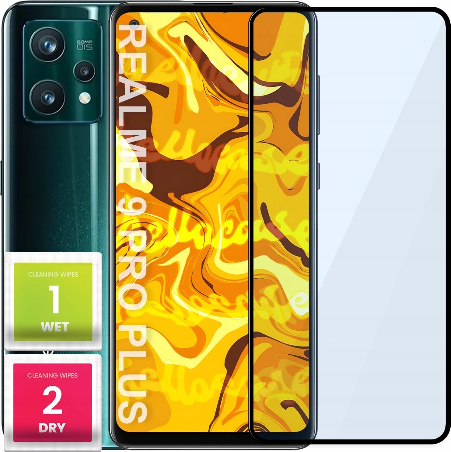Hello Case SZKŁO HARTOWANE DO REALME 9 4G / 9 PRO PLUS PEŁNE NA CAŁY EKRAN SZKIEŁKO 5D