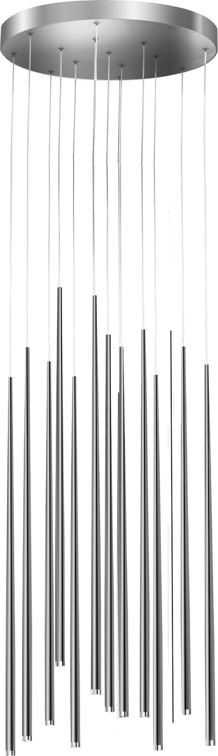 Lampa wisząca Azzardo Nowoczesna lampa wisząca ledowa chrom AZzardo LOUISE długa AZ3422