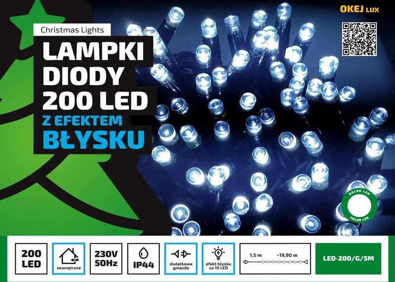 Lampki choinkowe Multimix.pl 200 LED niebieskie