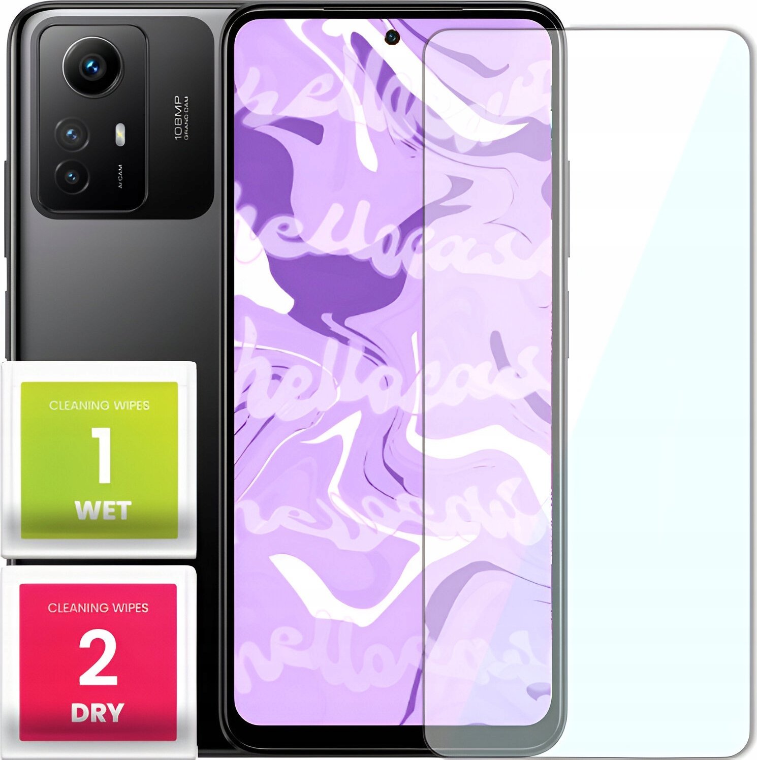 Hello Case Szkło Hartowane do Xiaomi Redmi Note 12s (szybka 9H, płaskie 2.5D, szybka)