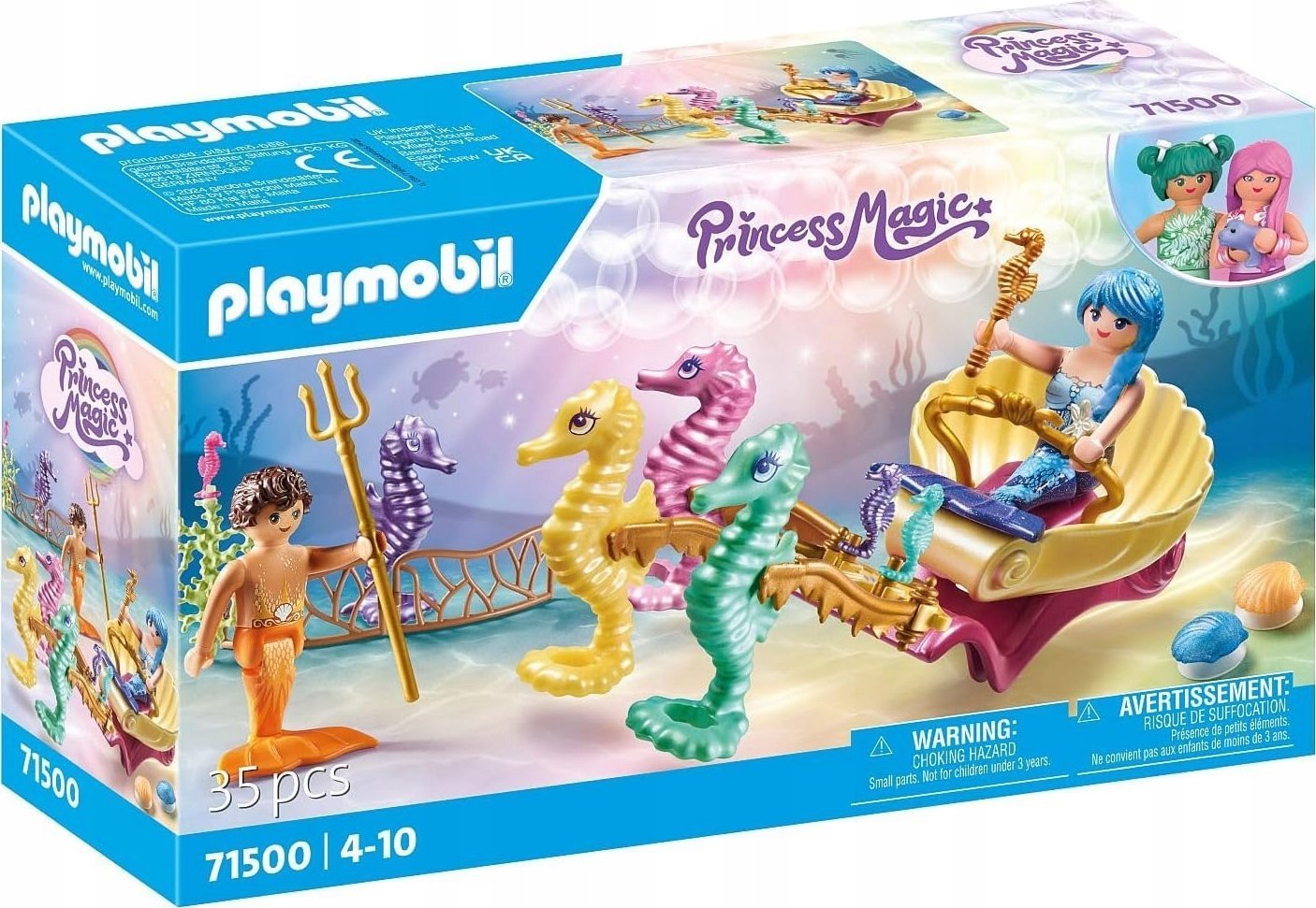 Playmobil Playmobil Princess Magic 71500 Podwodni mieszkańcy z powozem koników morskich