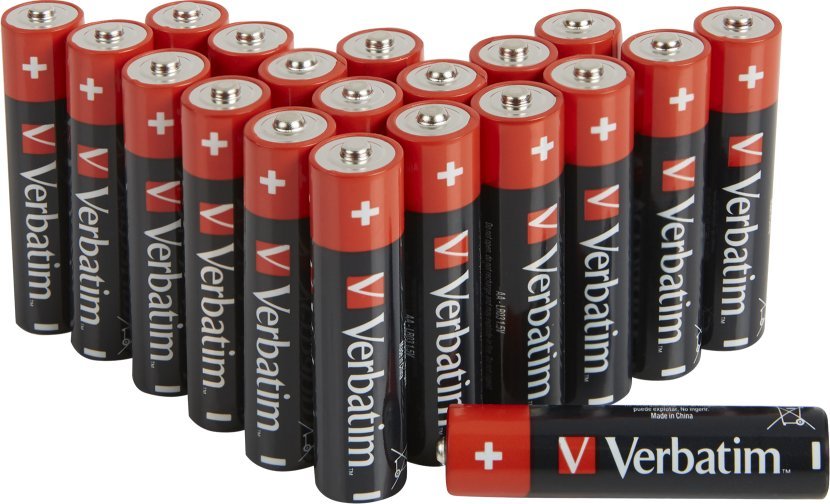 Verbatim Bateria alkaliczna, AA-LR6 Mignon, AA, 1.5V, Verbatim, blistr, 20-pack, 49877