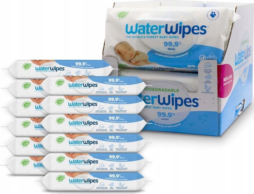 WaterWipes Chusteczki nawilżane BIO 12x60 szt.