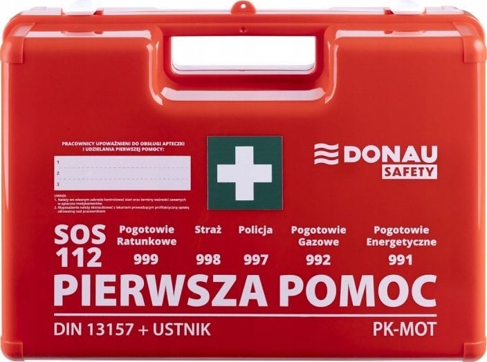 Polska Firma Apteczka firmowa Donau Safety DIN 13157 (+ ustnik) w pudełku