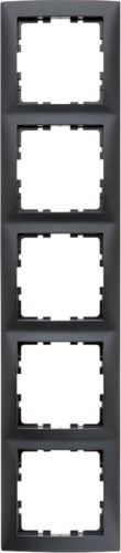 Berker Ramka pięciokrotna Antracyt antracyt mat (5310158996)