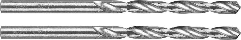 Wiertło Graphite Wiertła do metalu HSS, DIN 338, 4,5 mm, 2 szt.