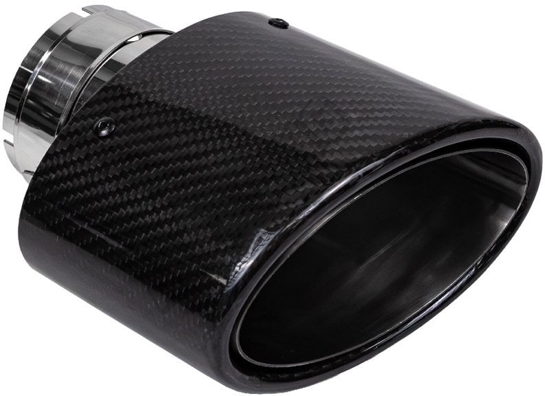 Końcówka tłumika 150x90mm wejście 67mm Carbon Gloss