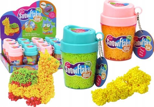 LeanToys Sguishy Kulki Styropianowe Masa w Kubeczku Żółty