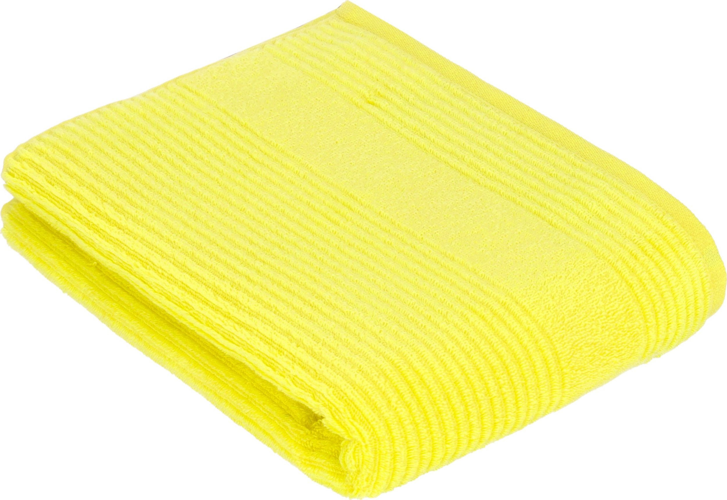 Vossen Ręcznik bawełniany 67x140 cm Tomorrow 139 Electric Yellow biodegradowalny