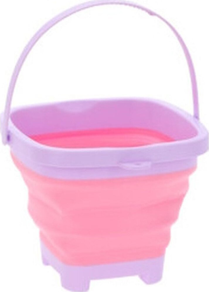 ProBeach WIADERKO DO PIASKU SKŁADANE KWADRATOWE RÓŻOWE