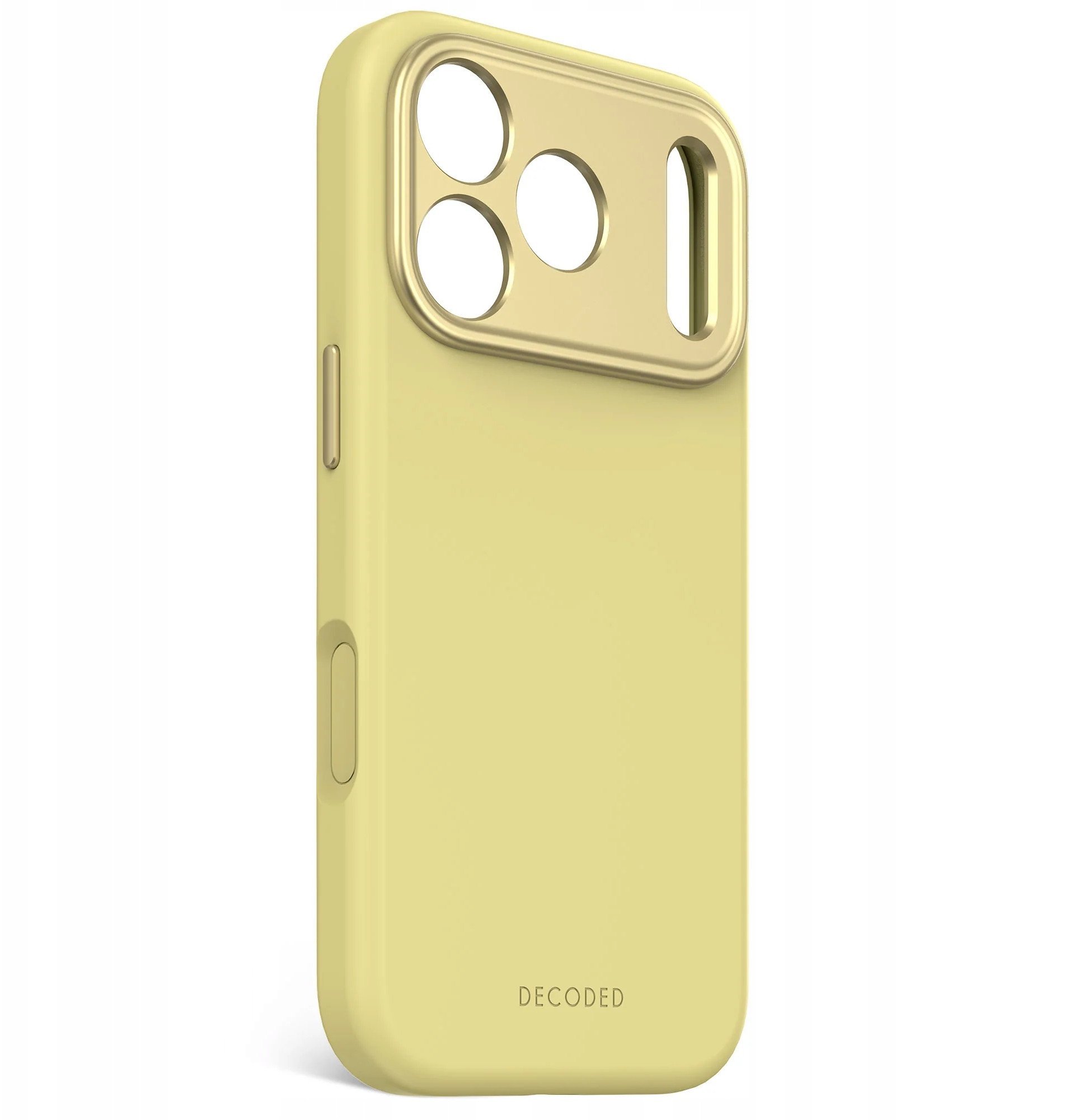 Decoded AntiMicrobial Silicone Backcover - silikonowa obudowa ochronna do iPhone 17 Pro kompatybilna z MagSafe yuma yellow