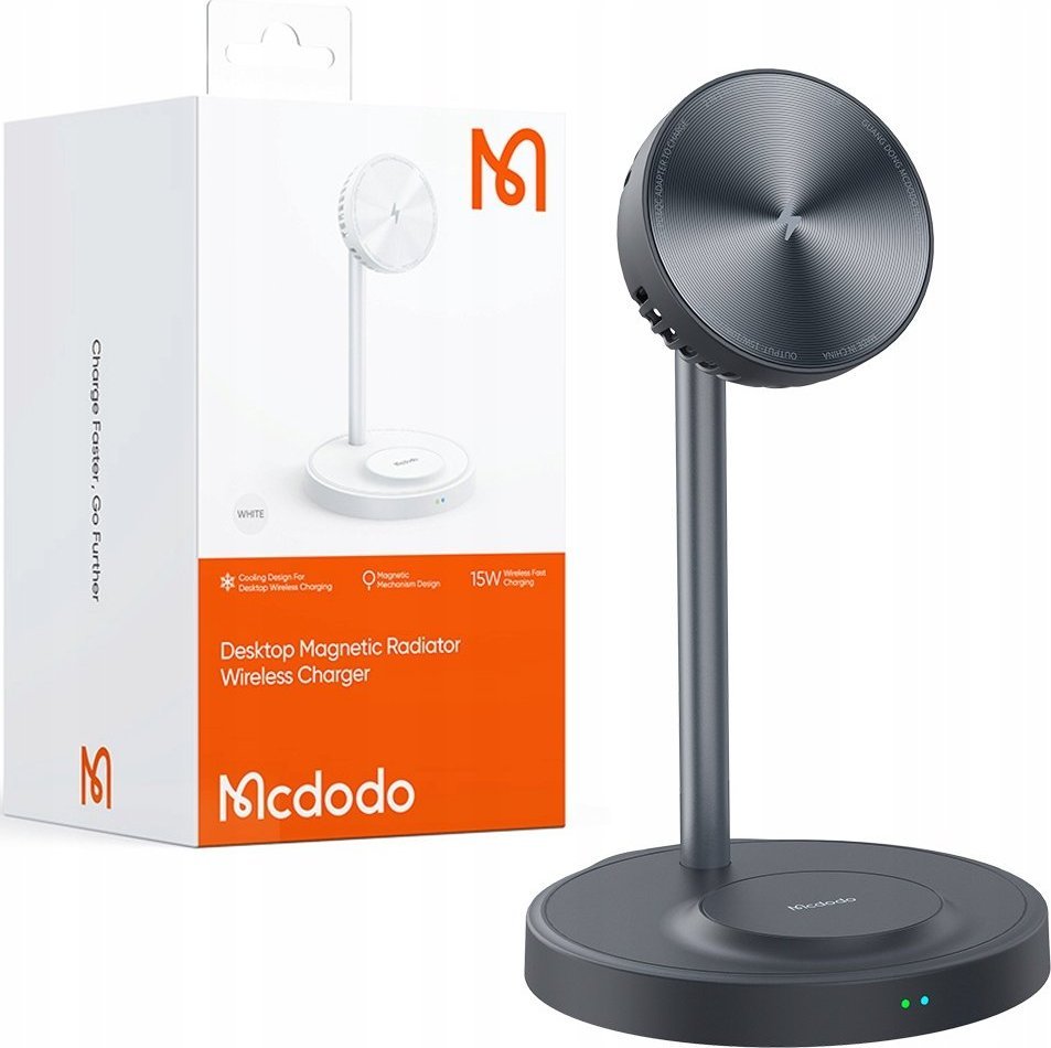 Ładowarka Mcdodo STACJA DOKUJĄCA, 2W1, MAGNETYCZNA, DO IPHONE, AIRPODS, CZARNA, MCDODO