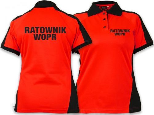 North Wind + medical Koszulka Polo Ratownik WOPR damska FLUO