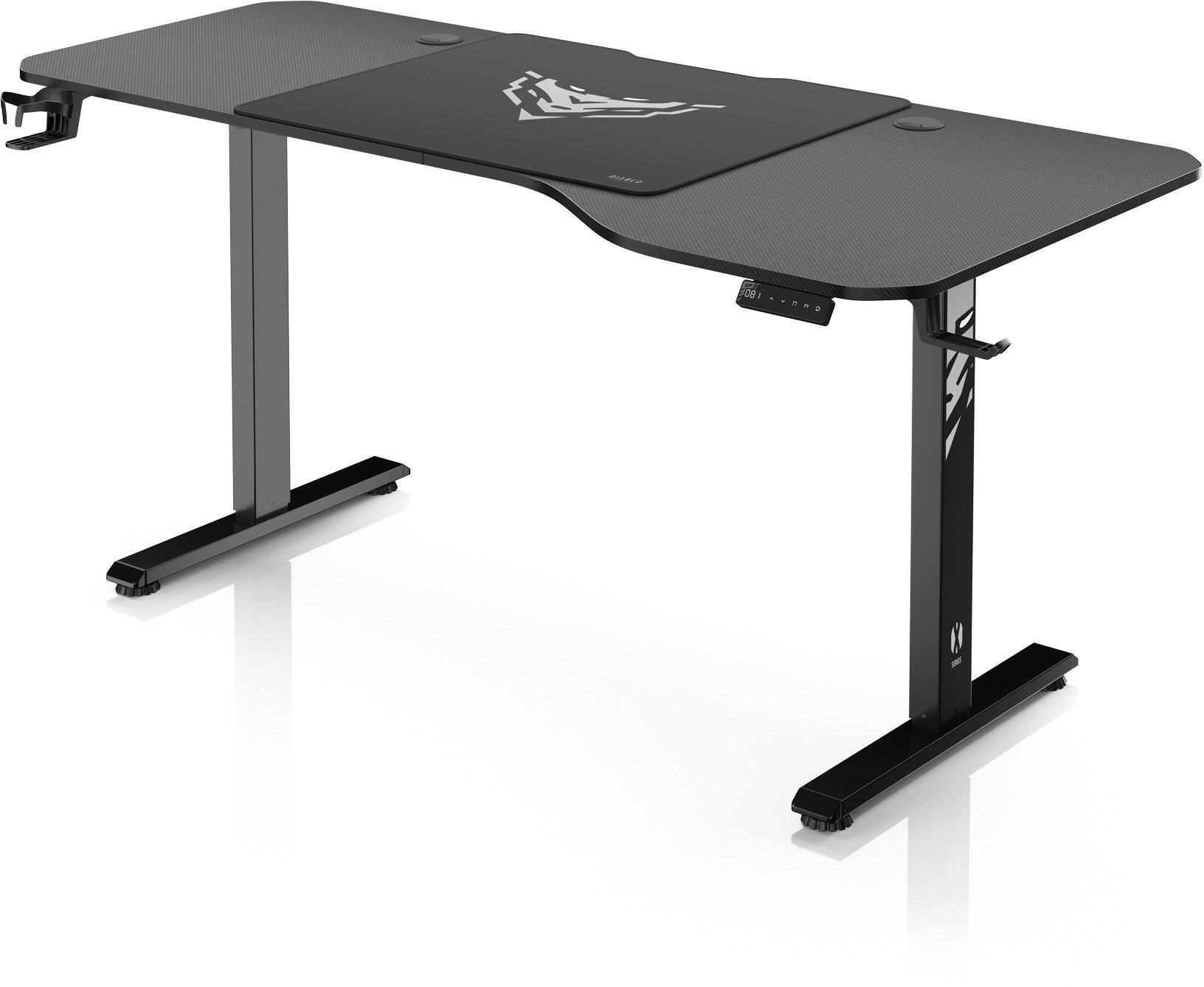 Biurko Diablo Chairs X-Tensio 1600 Czarne 160 cmx75 cm