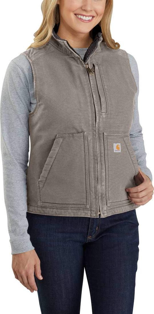 Carhartt Damska Kamizelka Carhartt Sherpa Lined Mock Grey