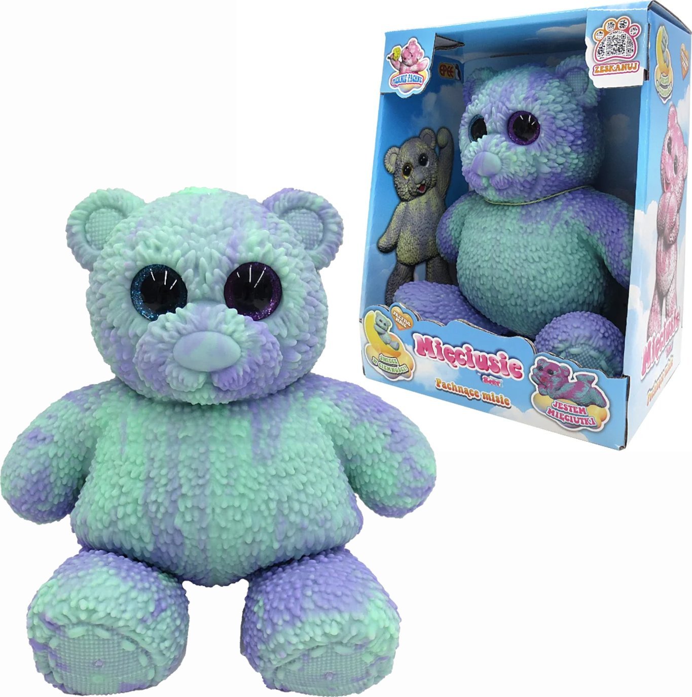 Epee Maskotka Mięciusie Pachnšce misie, miętowo-fioletowy