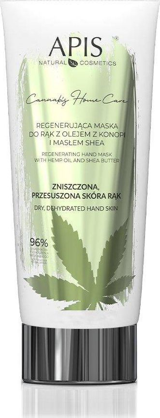 Apis Maska regenerująca do rąk z olejem z konopi i masłem shea 200 ml