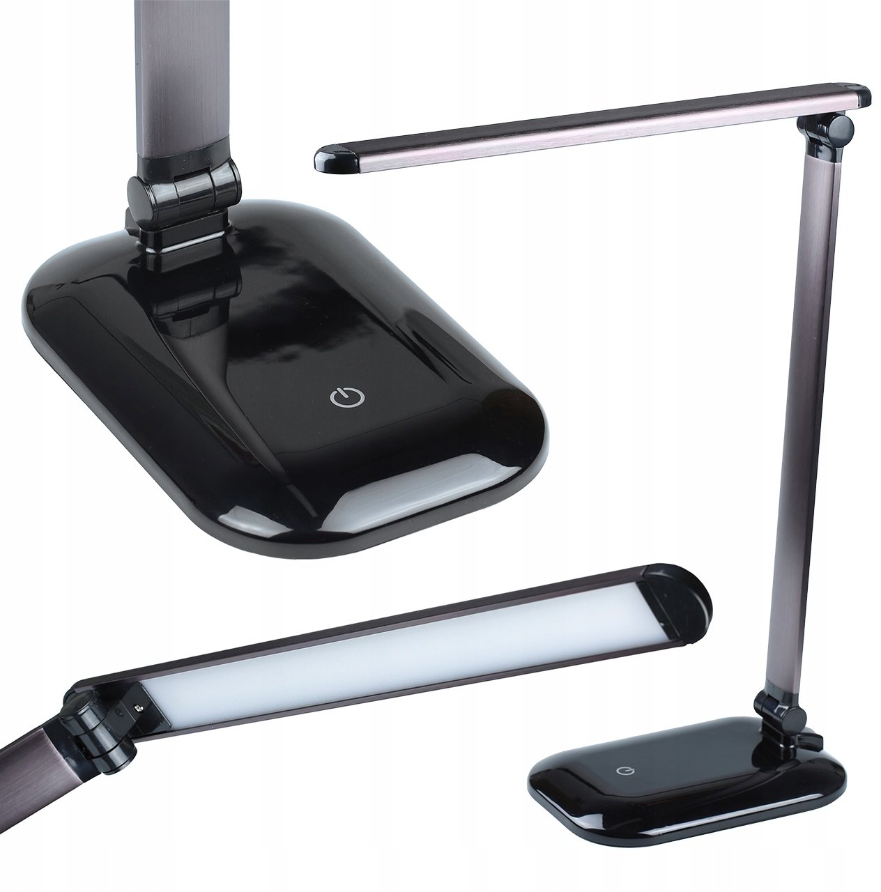 Lampka LED Biurkowa Szkolna na Biurko 3 TRYBY DOTYK REGULACJA MOCY USB