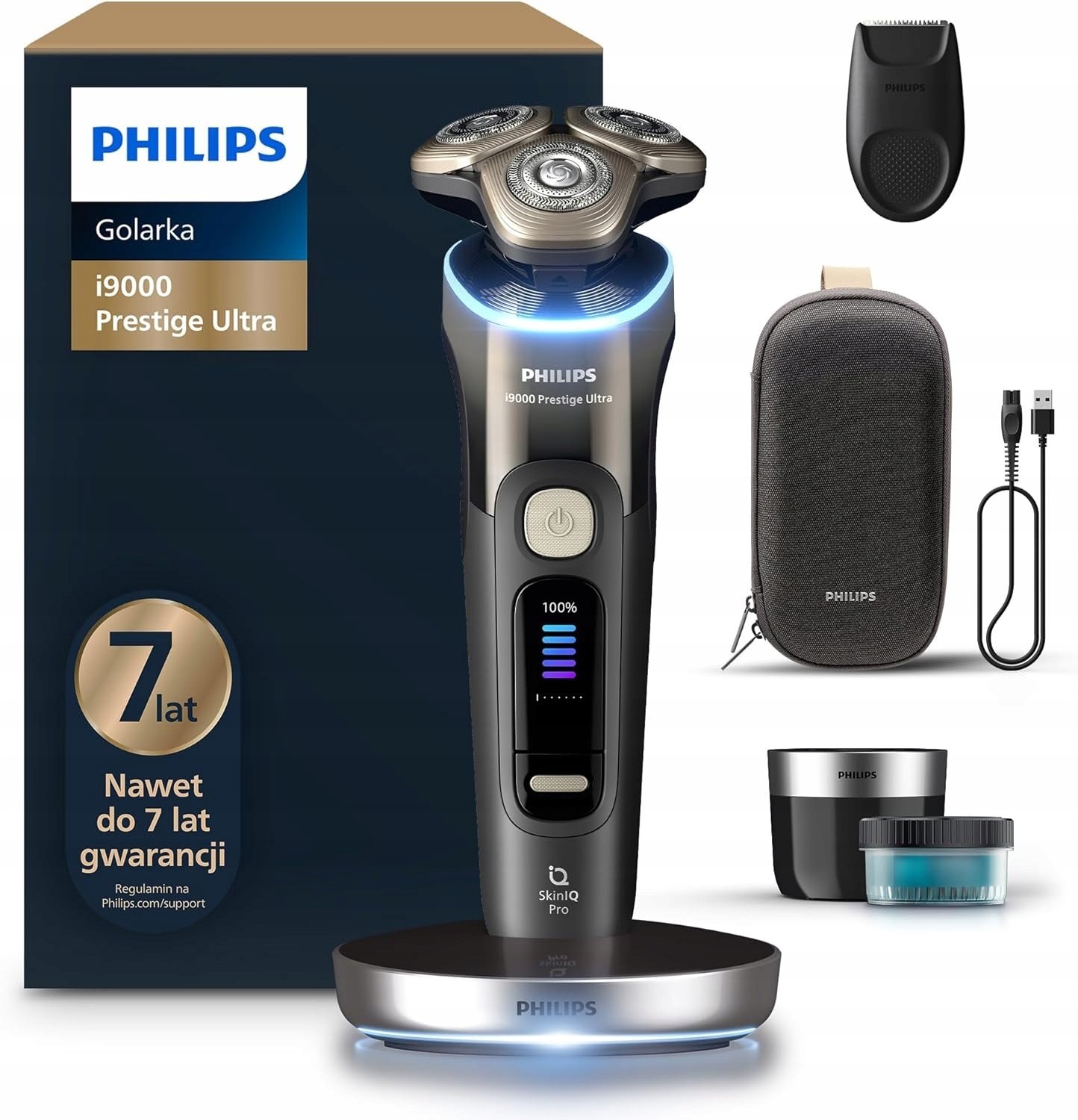 Golarka Philips Shaver i9000 Prestige Ultra elektryczna golarka SkinIQ Pro 5 trybów