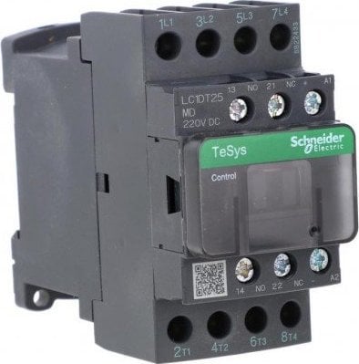 Schneider Electric Stycznik mocy 25A 4P 220V DC 1Z 1R LC1DT25MD