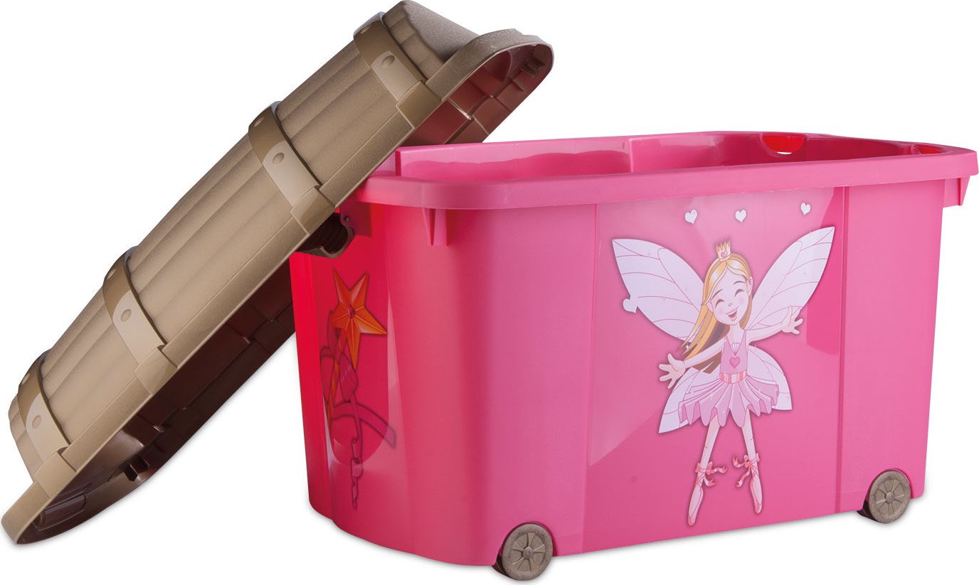 Duży kufer na zabawki - księżniczka 57 L