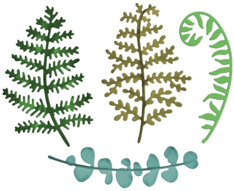 Zestaw wykrojników - Delikatne liście 4szt