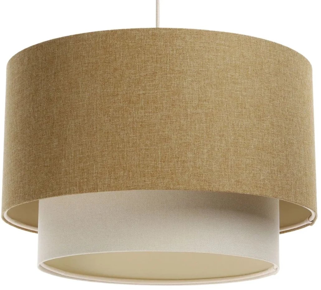 Lampa wisząca ERUTAN DOUBLE 50 żółta/kremowa BPS KONCEPT