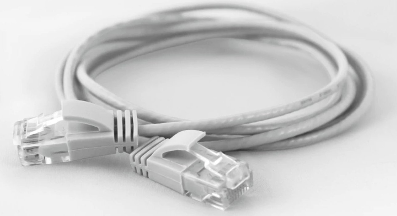 Wantec Wantec wW Patch Cable CAT6A (rand 2,8mm) UTP white 0,10m (7225)