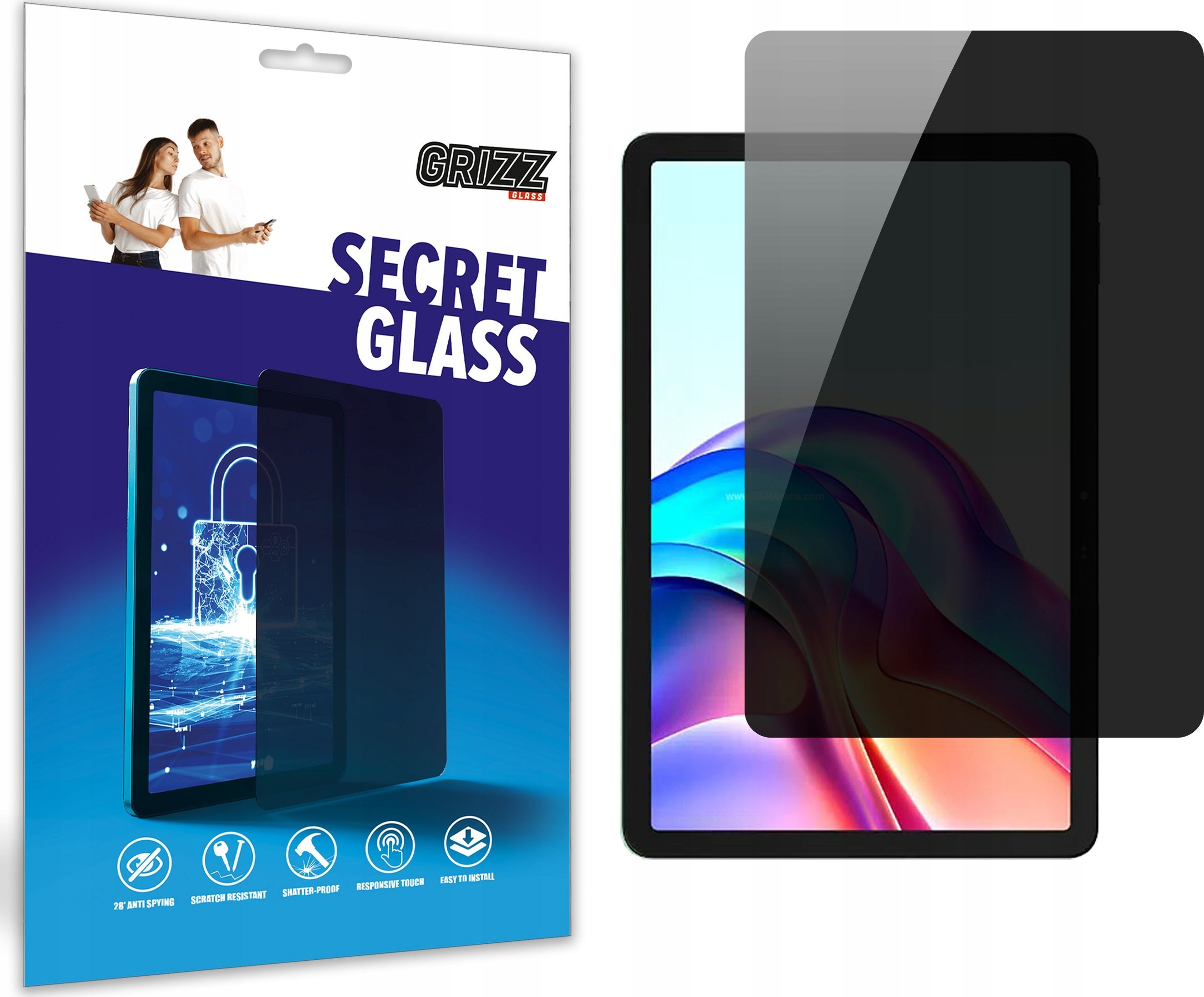 Szkło prywatyzujące GrizzGlass SecretGlass do Tecno Megapad 11