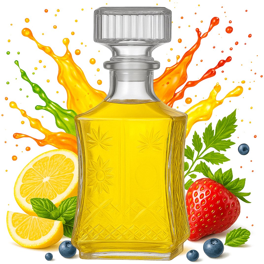 Bimberek Szklana Karafka LILIA 750ml na Nalewki Wino Alkohol Pojemnik 0,75 l