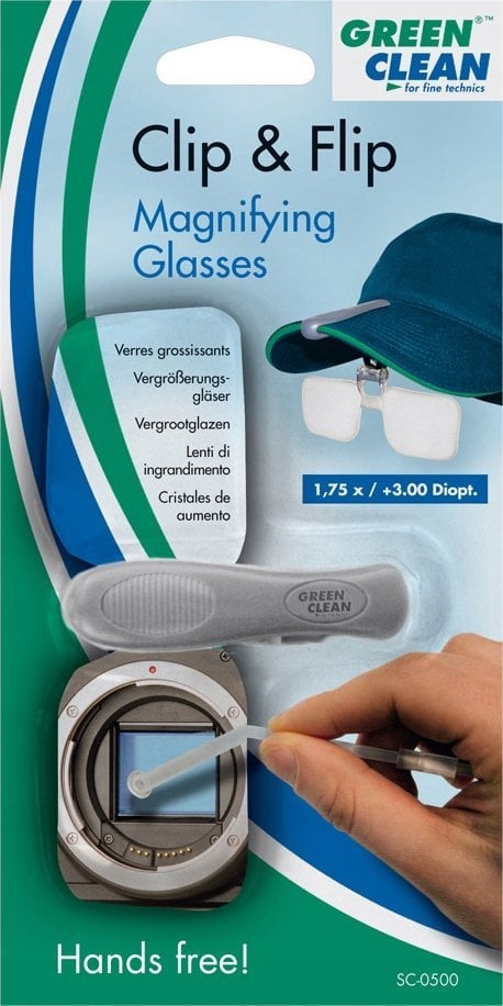 Green Clean Clip & Flip Okulary powiększające do czapki z daszkiem (GCSC-0500)