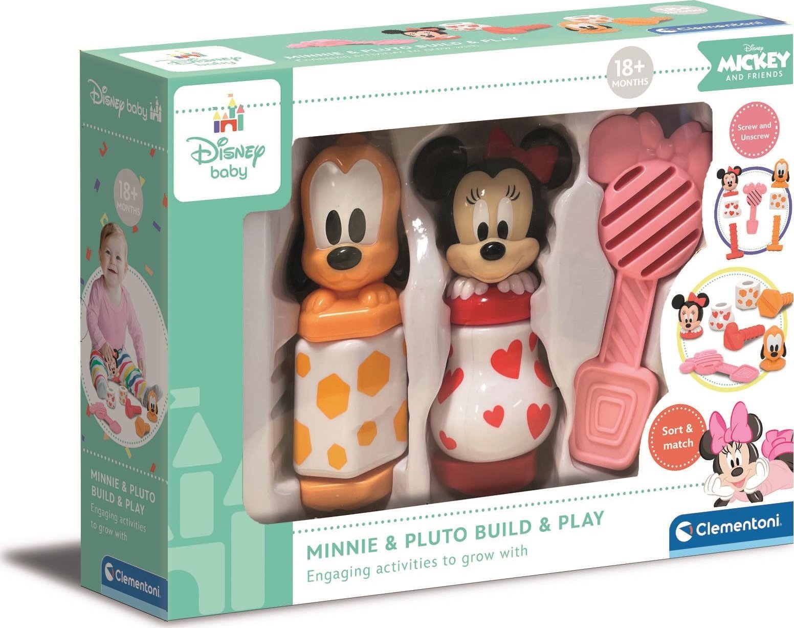 Clementoni Zestaw Baby Minnie Zbuduj i Baw się