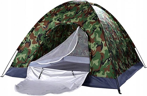 Namiot turystyczny 3 osobowy moro moskitiera 2x1,5