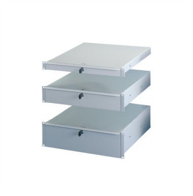 Szuflada SCHROFF 19, 2 HU, panel przedni anodowany