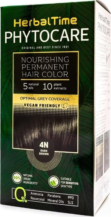 ENERGY OF VITAMINS HERBAL TIME Phytocare Farba do włosów naturalna 4N Dark Brown
