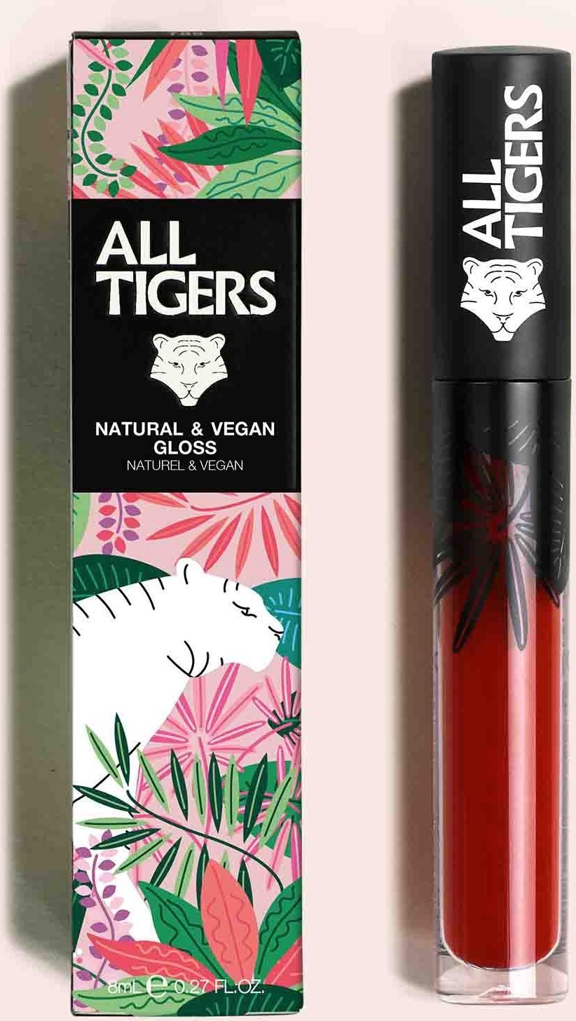 All Tigers All Tigers, Natural & Vegan, Natural, Shining, Lip Gloss, 817, Keep Your Chin Up, 8 ml For Women