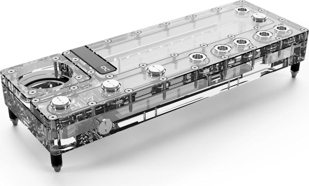 Alphacool Alphacool Core Distro Plate 360 mm Rechts VPP/D5, ARGB - Acryl