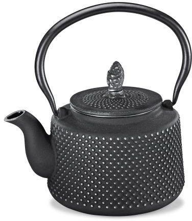 Dzbanek filtrujący Kuchenprofi Dzbanek z zaparzaczem do herbaty Masala, żeliwo, 0,65 l, czarny