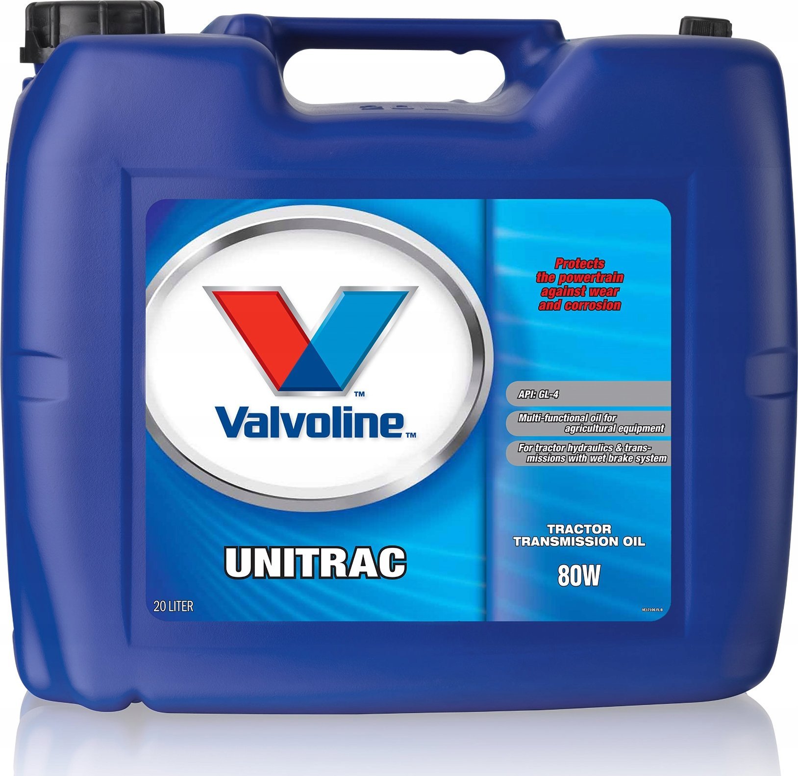 Valvoline Transmisnė-hidraulinė alyva UNITRAC SAE 80W 20L, Valvoline