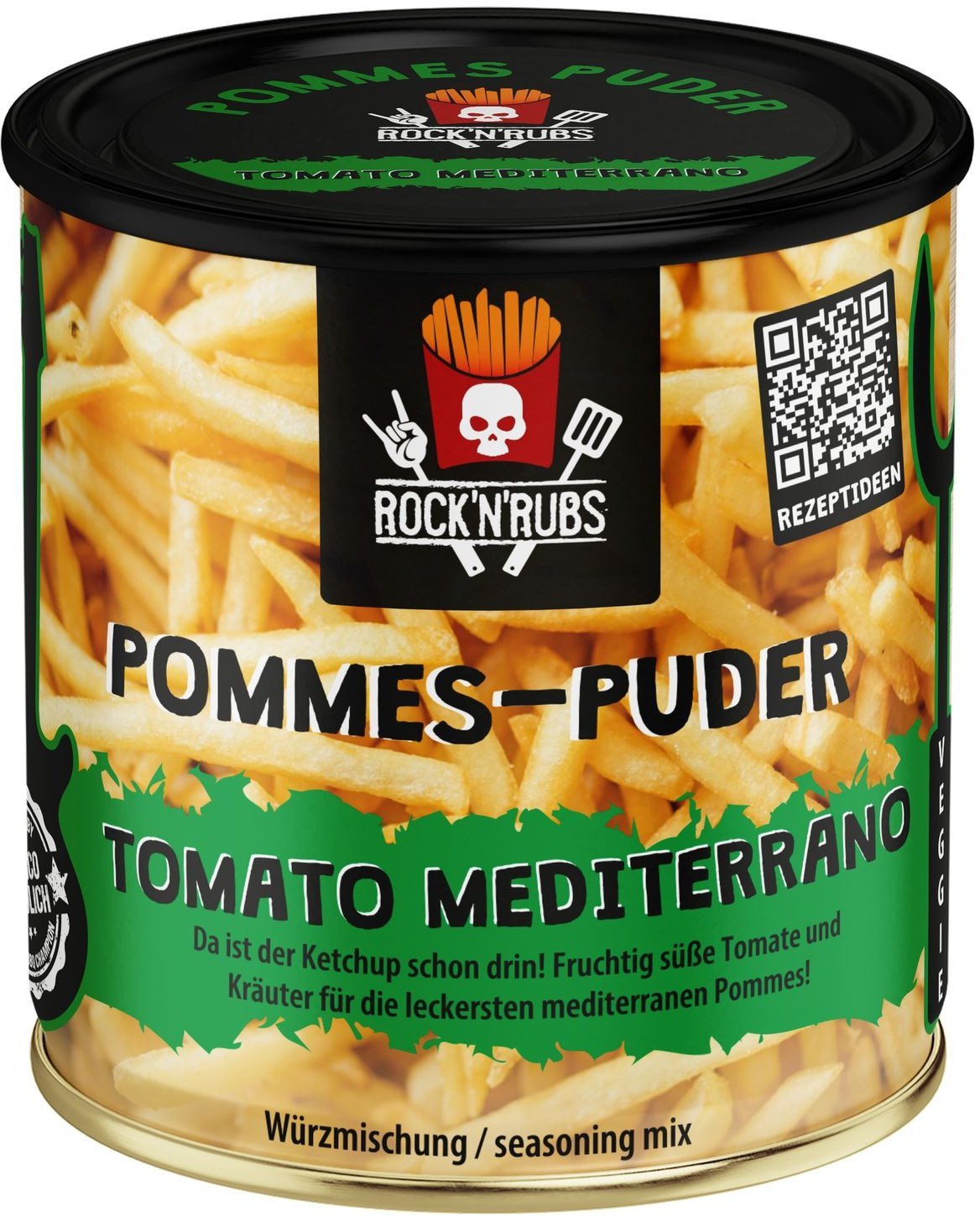 ROCK N RUBS Pommes-Puder - Tomato Mediterrano 150g MHD 06/26