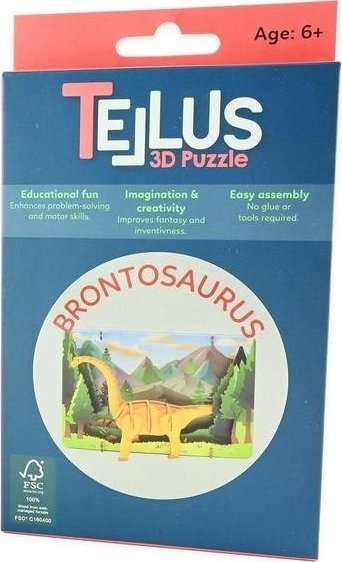 Drewniany rozkładany teatrzyk 3D - Brontozaur