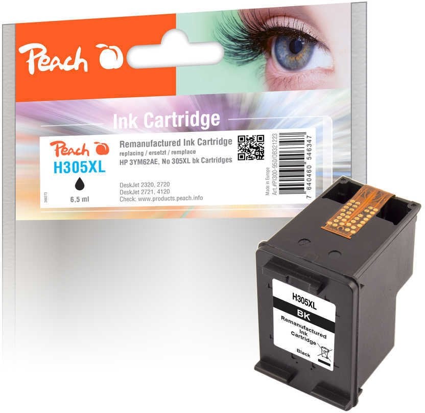 Tusz Peach wkład z tuszem 1 szt. zamiennik Wysoka wydajność (XL) czarny