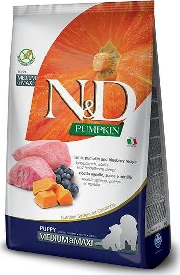 Farmina FARMINA N&D GF PUMPKIN LAMB&BLUEBERRY PUPPY MEDIUM/MAXI 2,5kg