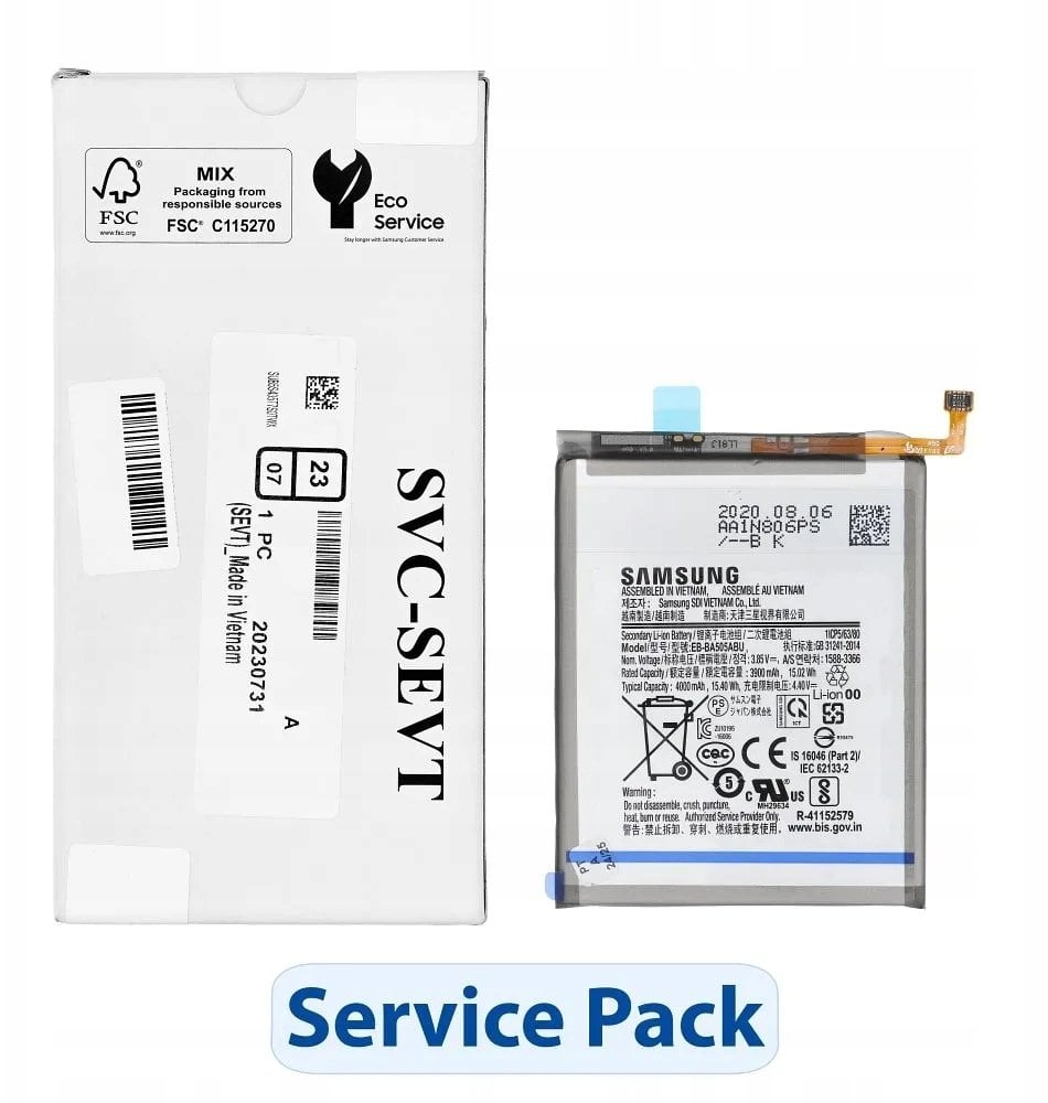 ServicePack Bateria EB-BA505ABE do SAMSUNG A50 A20 A30 GH82-19269A