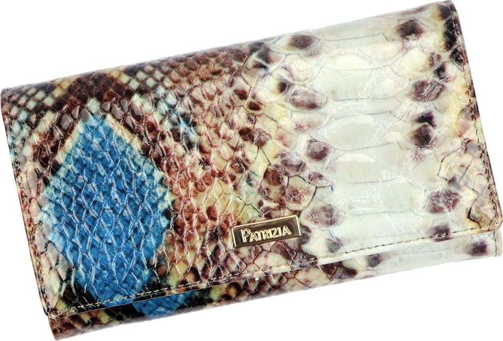 PATRIZIA Piękny damski portfel w skórę węża z RFID Nie dotyczy
