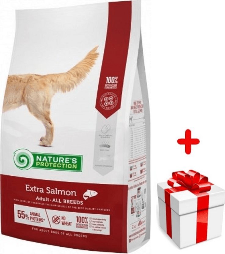 Natures Protection Extra Salmon 2kg + niespodzianka dla psa