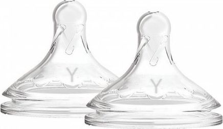 Dr Browns Smoczek szeroka szyjka poziom Y do kaszek do butelki Options+ 9m+ 2 sztuki (WNY201)