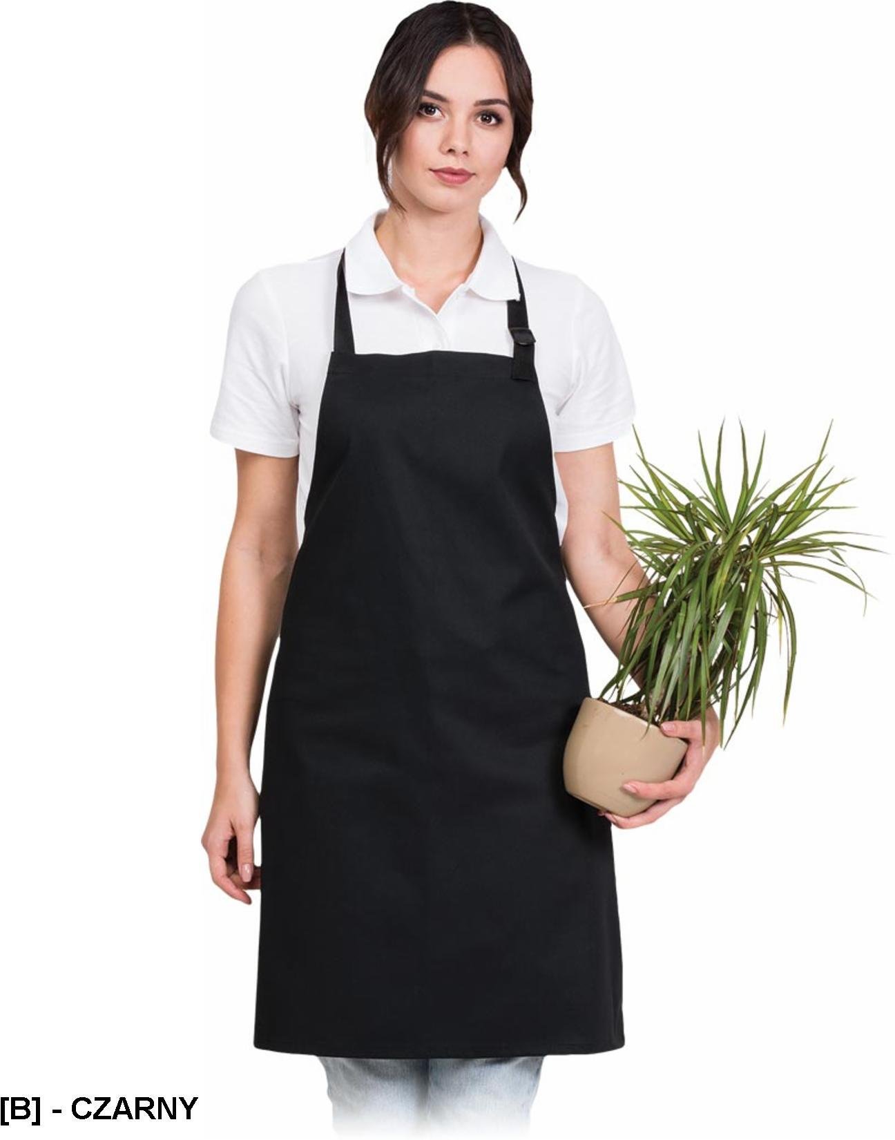 Reis Fartuch z regulacją na szyi, 65% poliester, 35% bawełna, 245 g/m2, - butelkowa zieleń - 70x80 cm