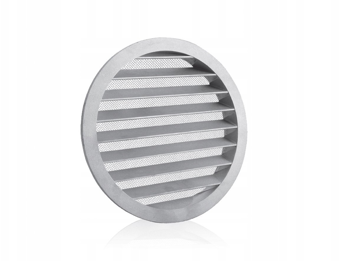 Kratka aluminiowa z siatką fi 315mm O KM-315